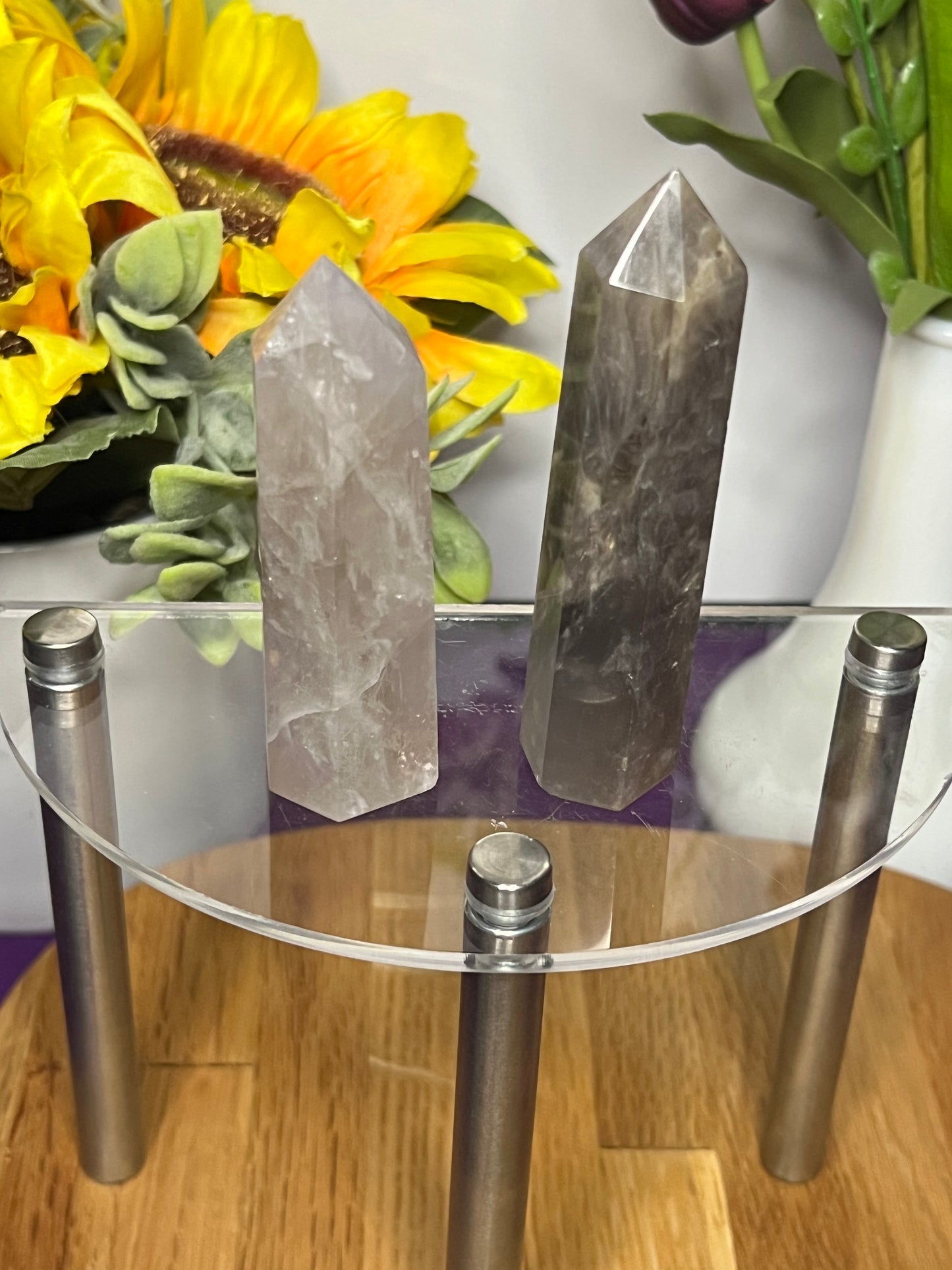 Blue Rose Quartz Towers