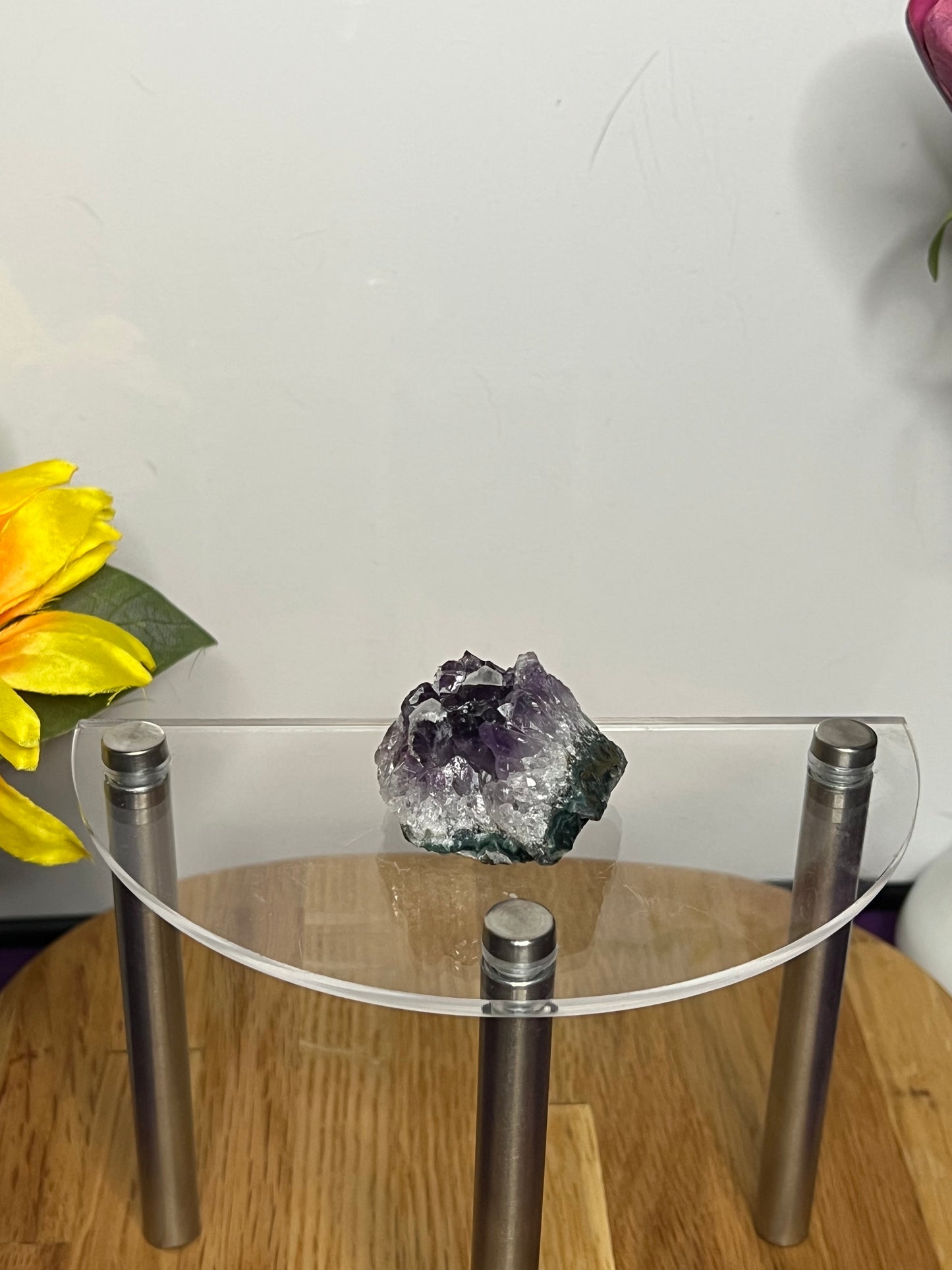 Amethyst Cluster w/ Calcite Inclusions