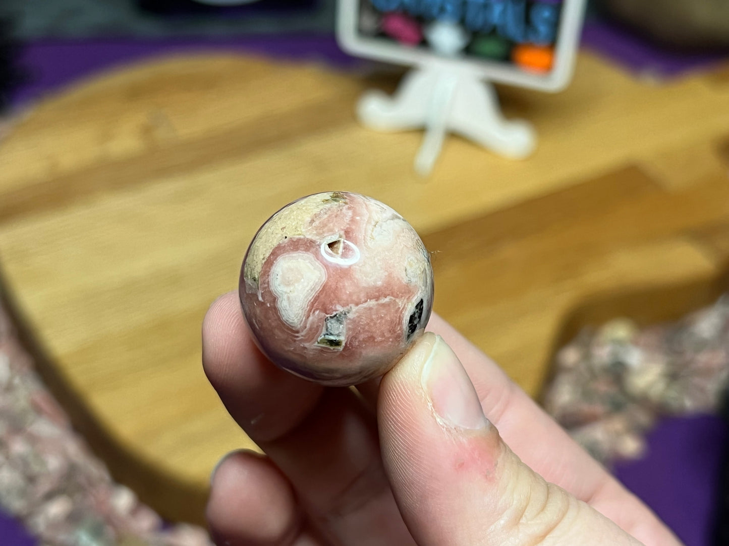 Rhodochrosite *RARE* XS Spheres