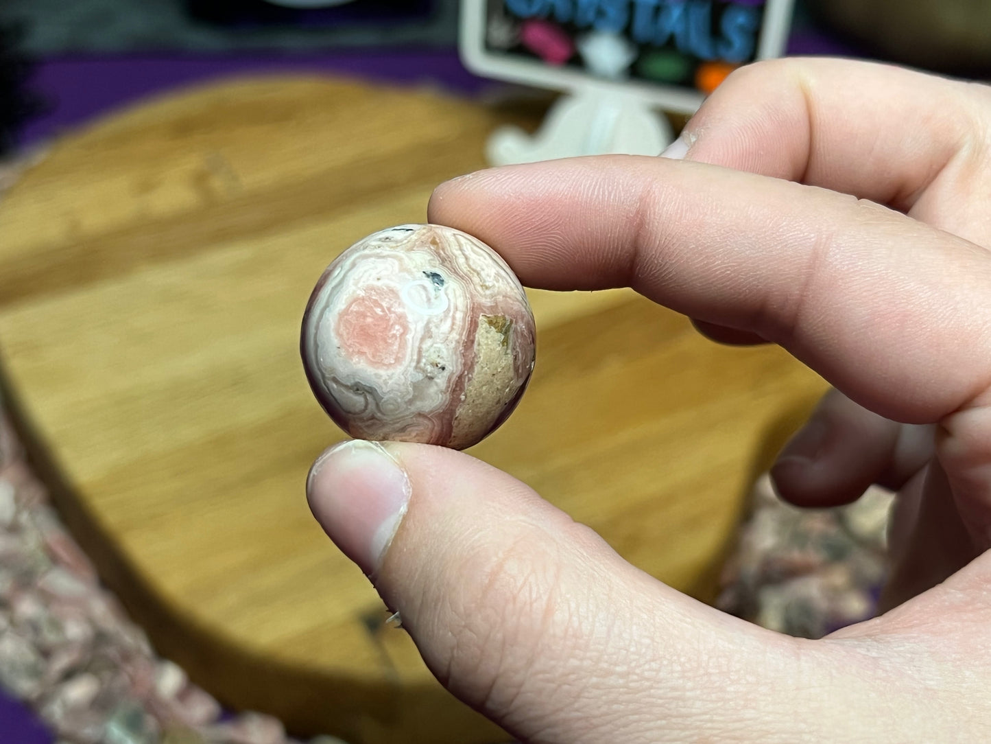 Rhodochrosite *RARE* XS Spheres
