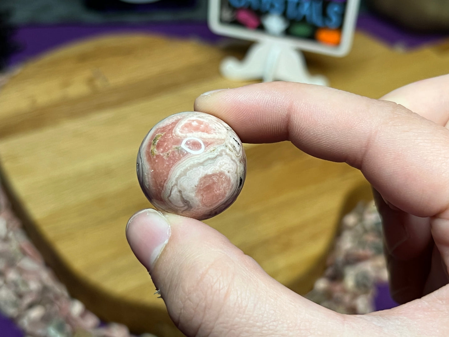 Rhodochrosite *RARE* XS Spheres