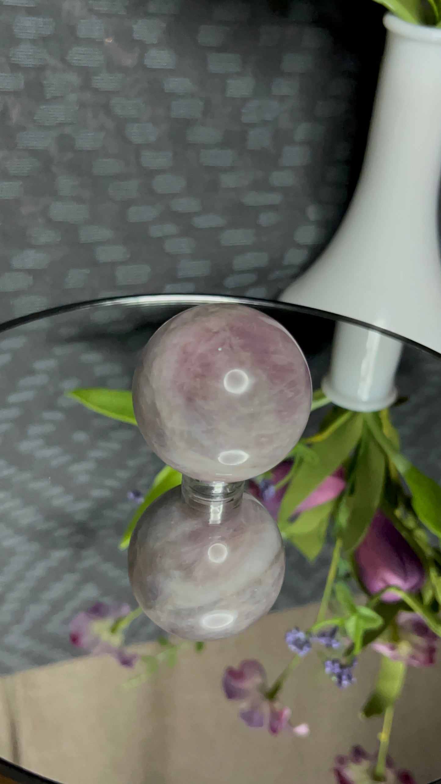 Lavender Rose Quartz S Sphere