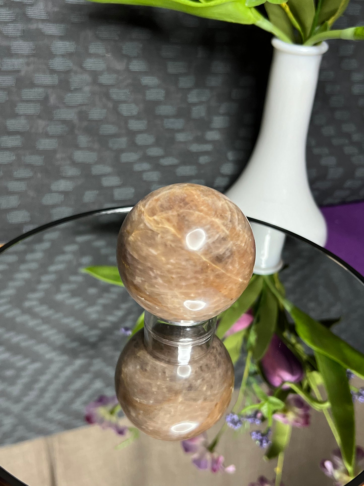 Peach Moonstone M Sphere