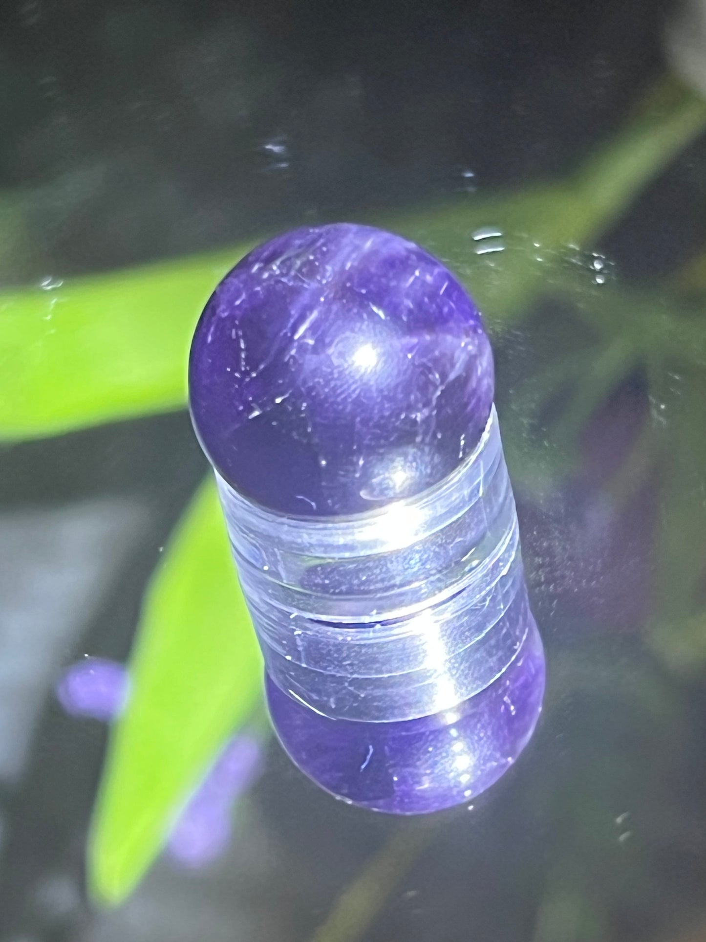 Deep Purple Fluorite Mini Sphere