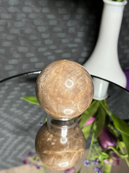 Peach Moonstone M Sphere