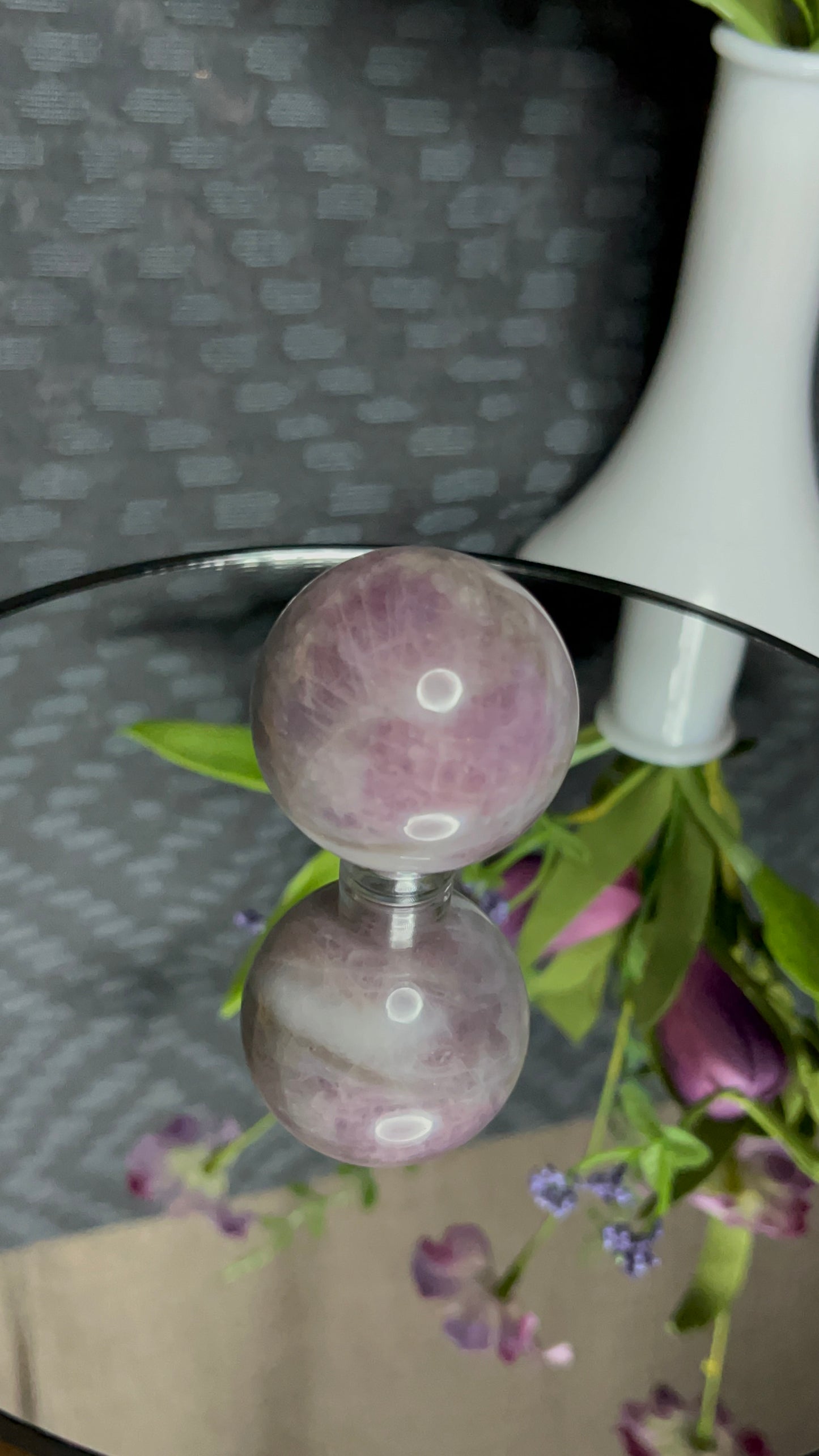 Lavender Rose Quartz S Sphere