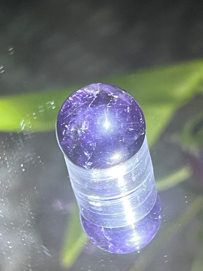 Deep Purple Fluorite Mini Sphere