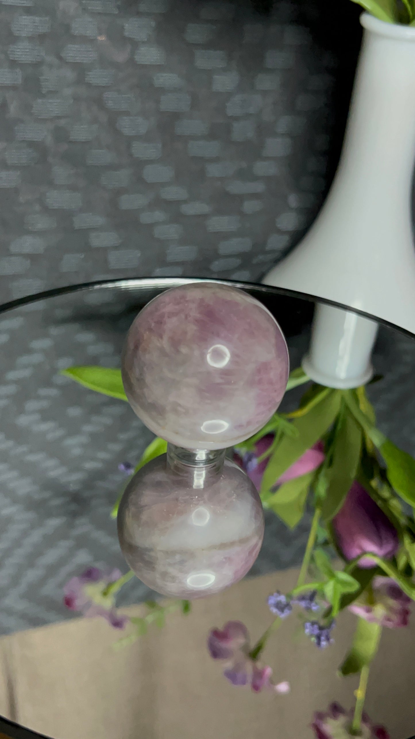 Lavender Rose Quartz S Sphere