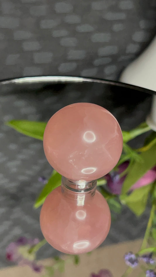 Rose Quartz High Quality Sphere w/ Asterisms