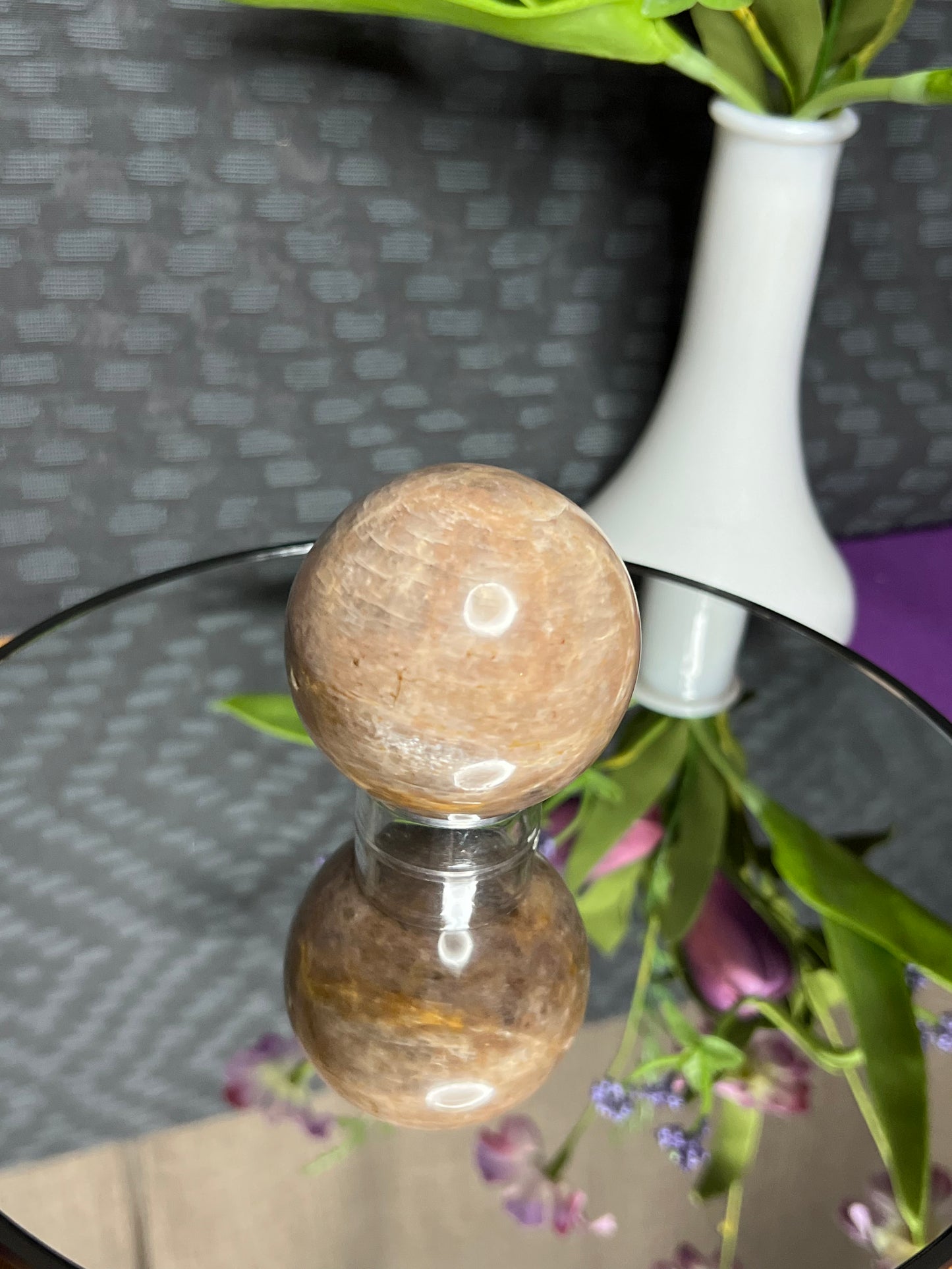 Peach Moonstone M Sphere