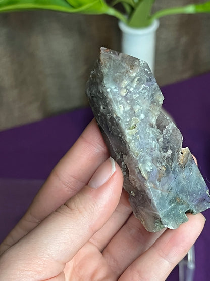 Druzy Sphalerite and Rainbow Fluorite S Tower