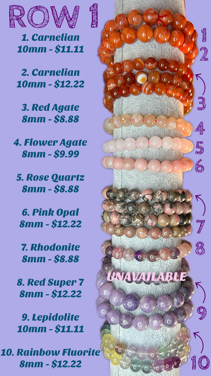 Variety Crystal Bracelets *You Choose!*