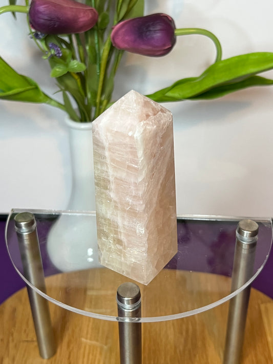 Pink Yellow Calcite M Tower