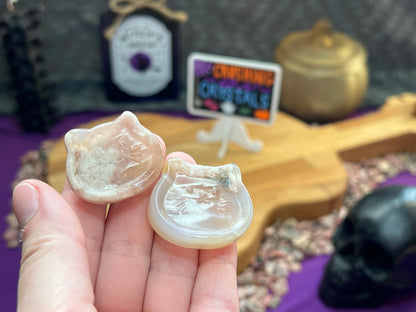 Flower Agate Mini Bowls/Dishes